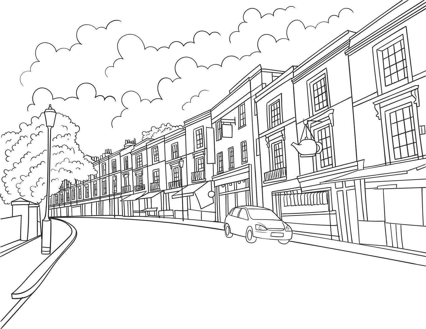 Notting Hill Colouring Book (A4)