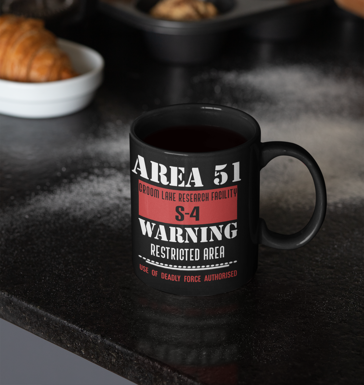 Area 51 Black Coffee Mug
