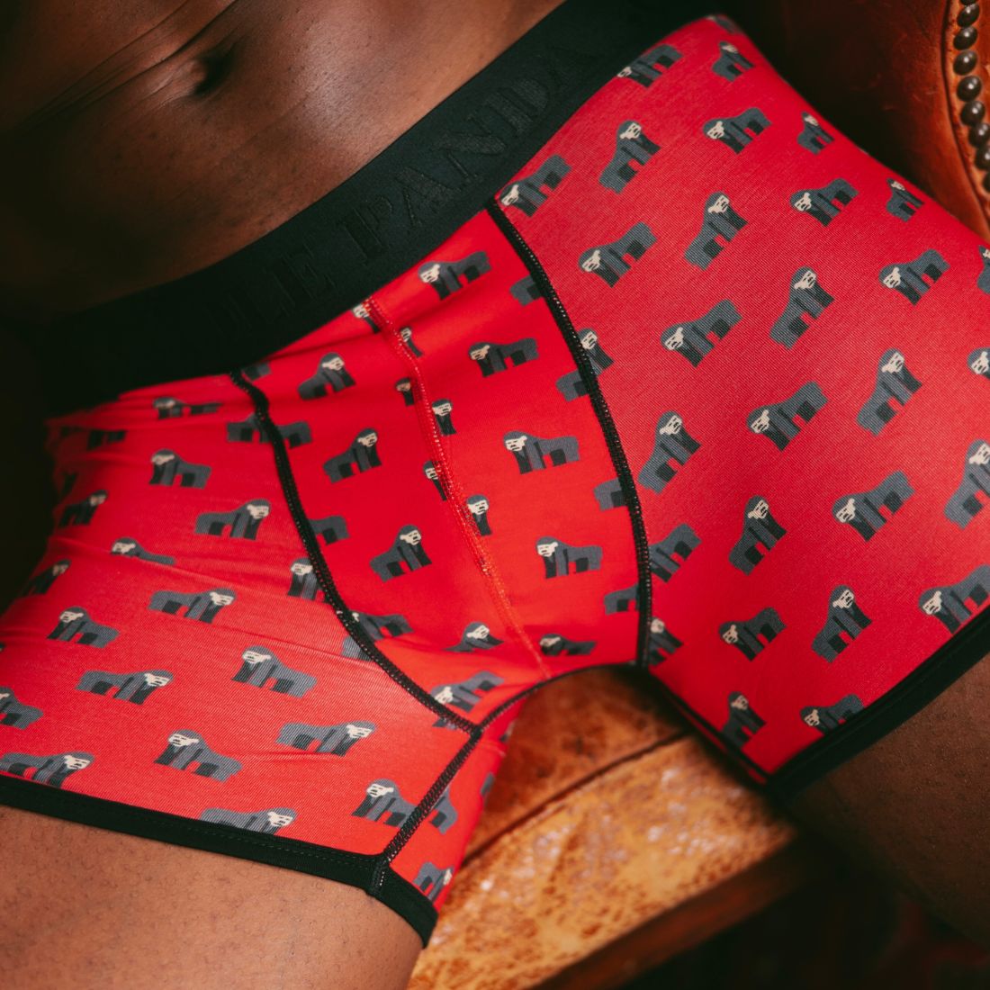 Bamboo Boxers 2 Pack - Red & Gorillas