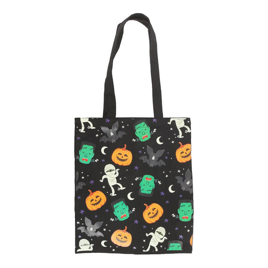 Gothic Gifts Monster Mash Print Polycotton Tote Bag