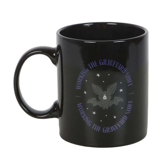 Gothic Gifts Graveyard Shift Bat Mug