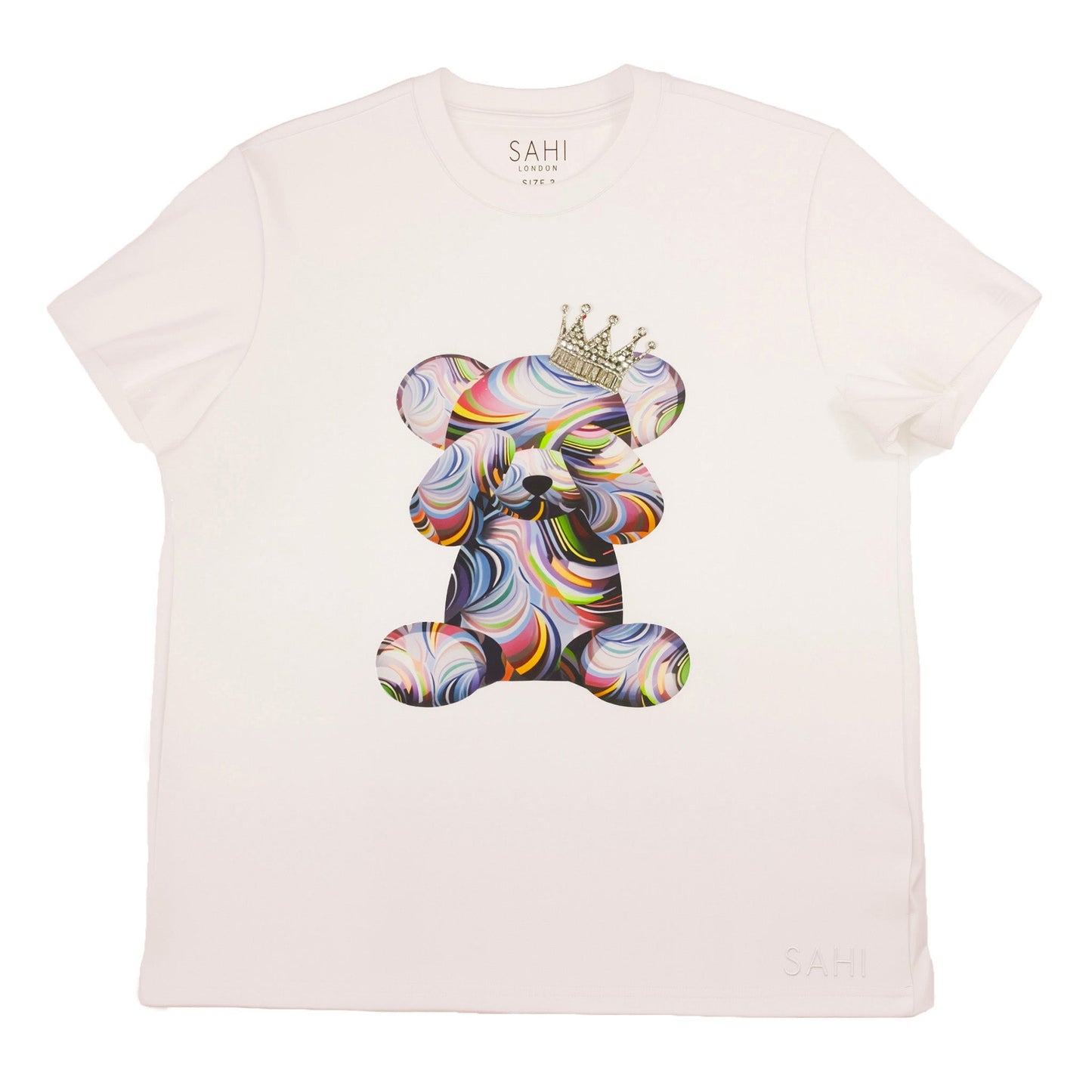 Cotton Bear Printed & Embroidered T-Shirt