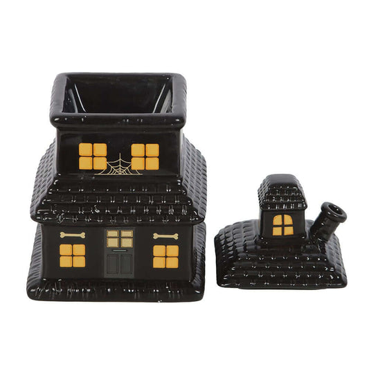 Gothic Gifts Black Haunted House Oil Burner and Wax Warmer