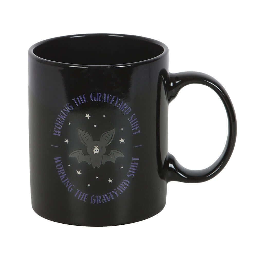 Gothic Gifts Graveyard Shift Bat Mug