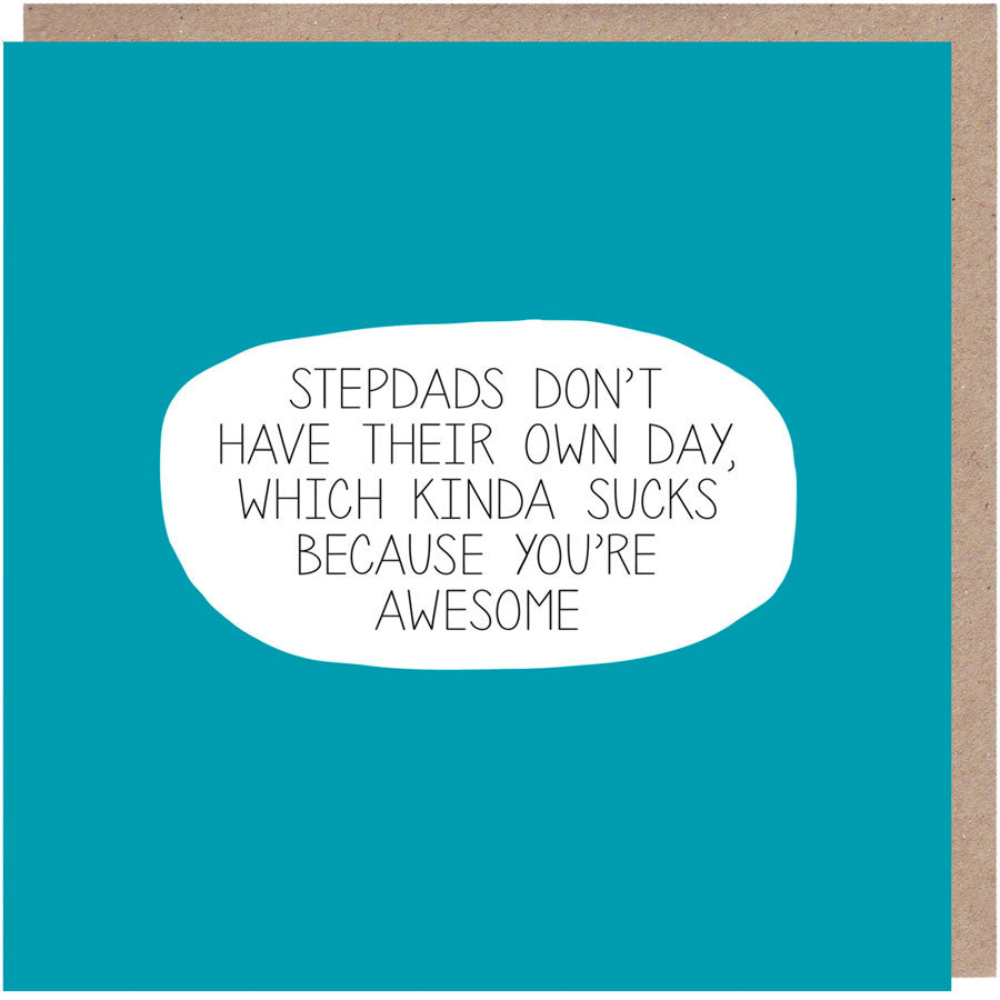 Stepdad You're Awesome Father's Day Card