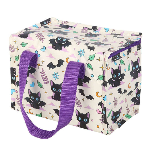 Gothic Gifts Cute and Creepy Cat Print Lunch Bag