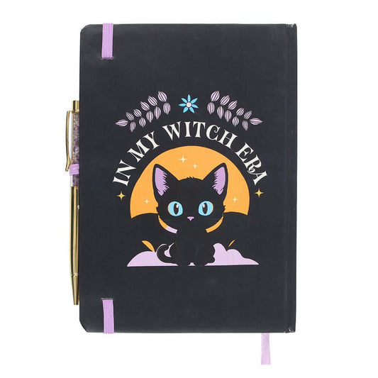 Gothic Gifts In My Witch Era A5 Notebook with Amethyst Pen
