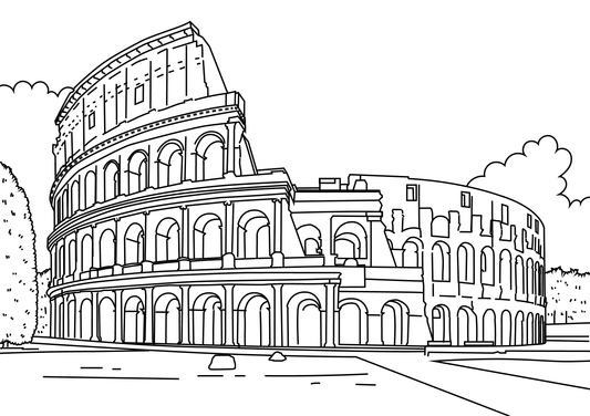Rome Colouring Book (A4)