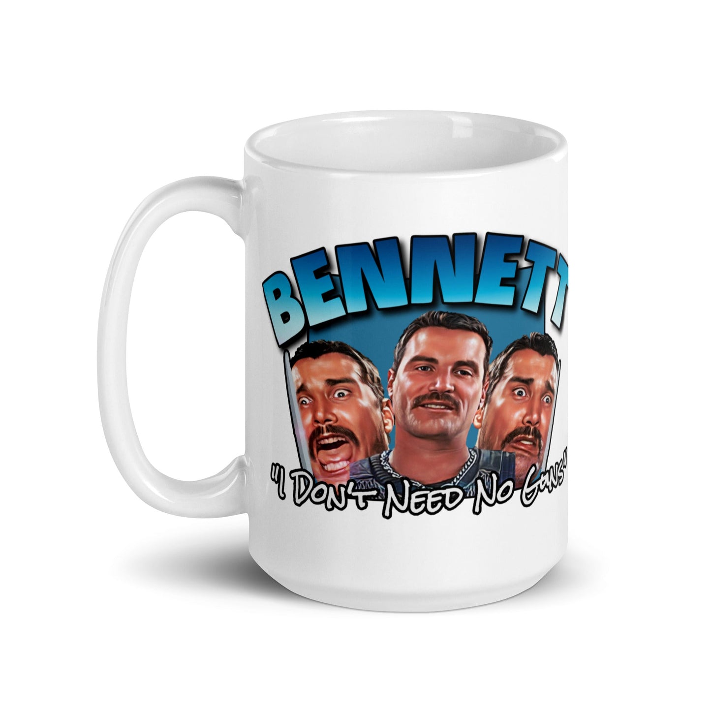 Commando Movie, Bennett White Coffee Mug