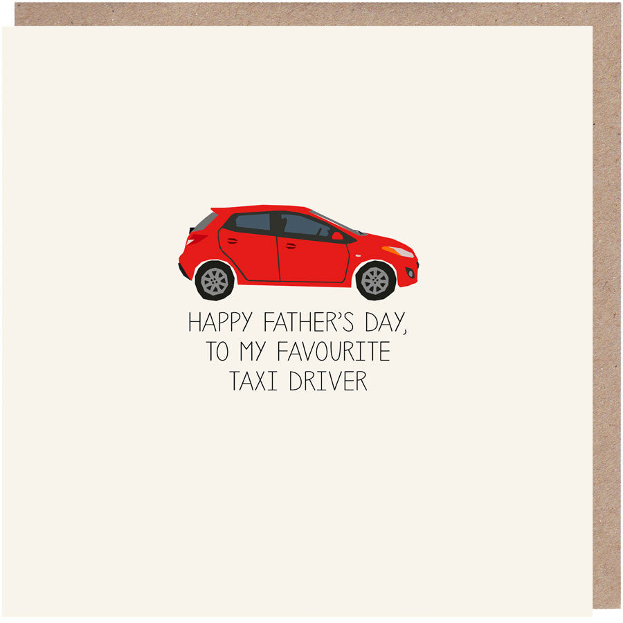 Favourite Taxi Driver Father's Day Card
