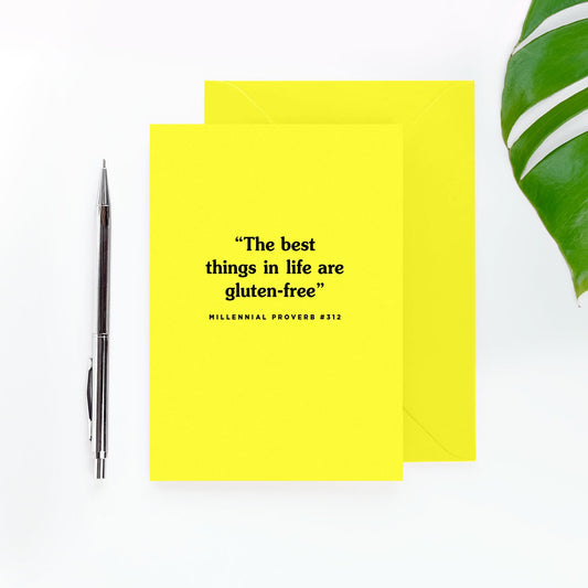 The Best Things In Life Are Gluten-Free Card