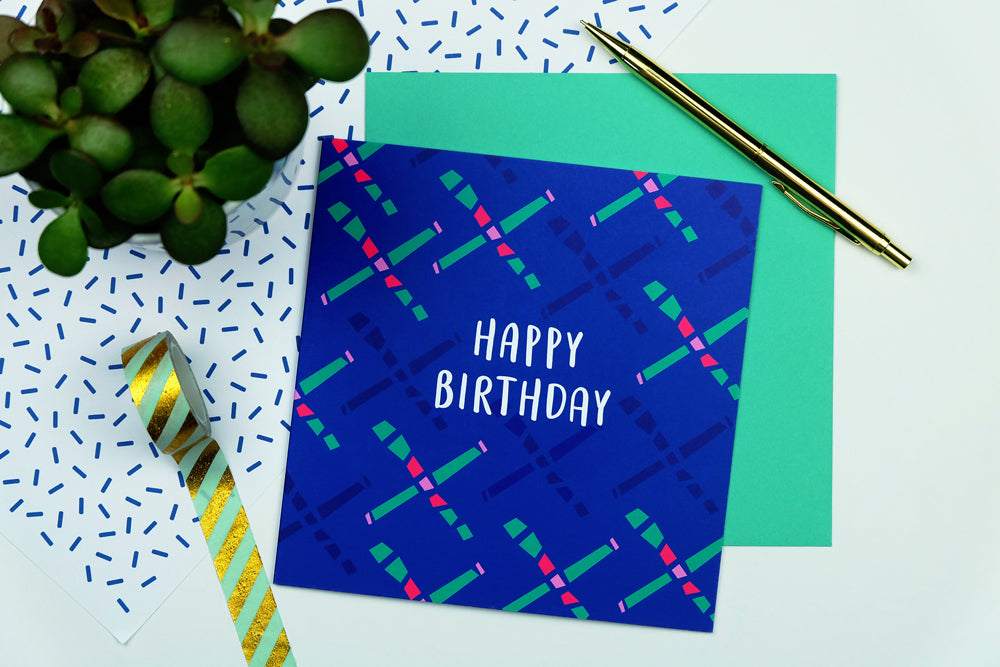 80s Carpet Birthday Card