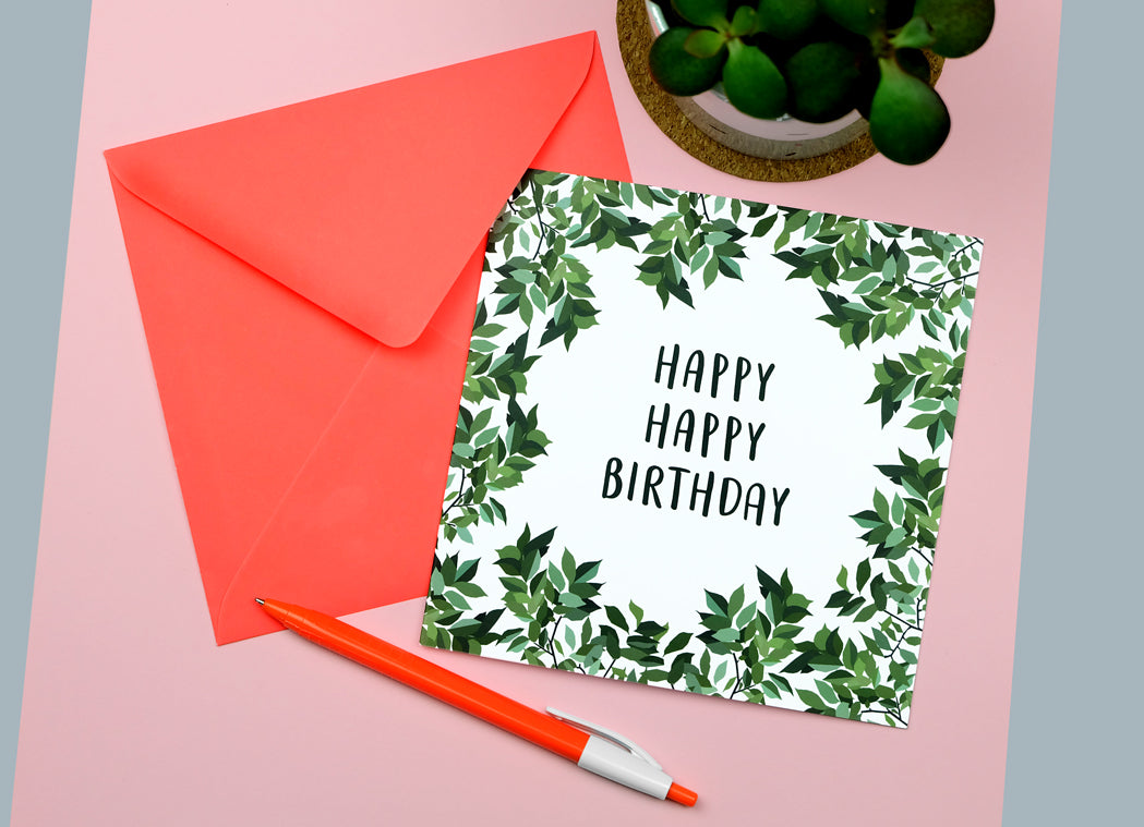 Happy Happy Birthday Card