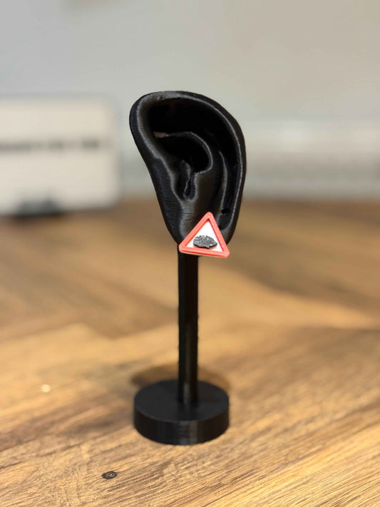 Warning! Hedgehog Stud Earring