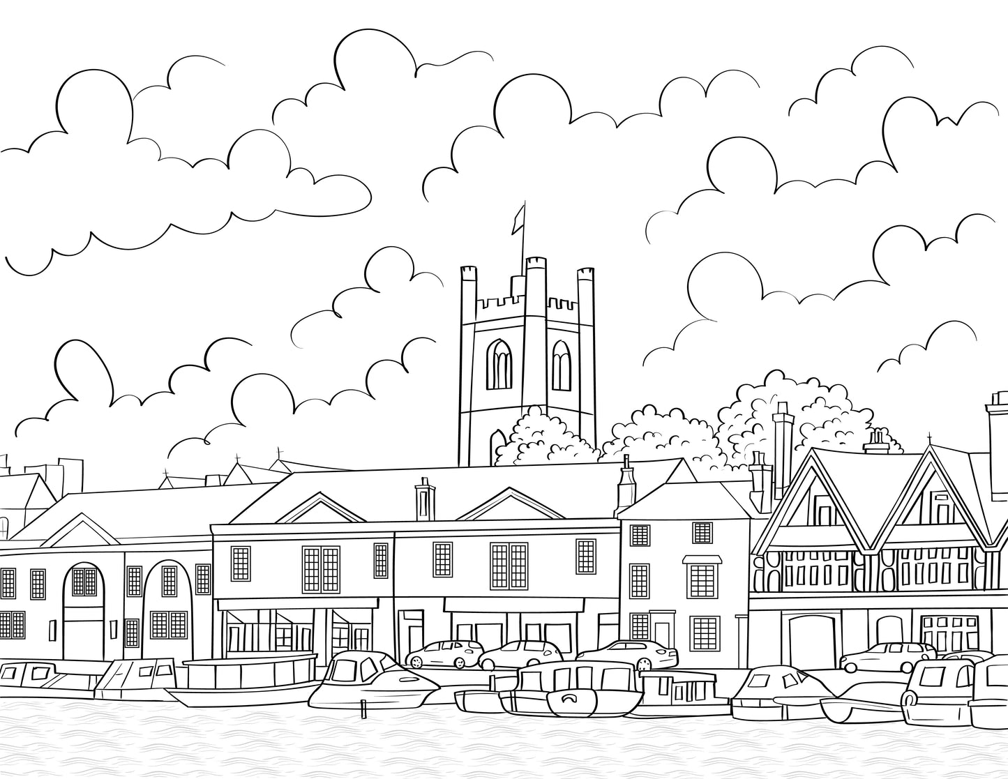 Henley On Thames Colouring Book (A4)