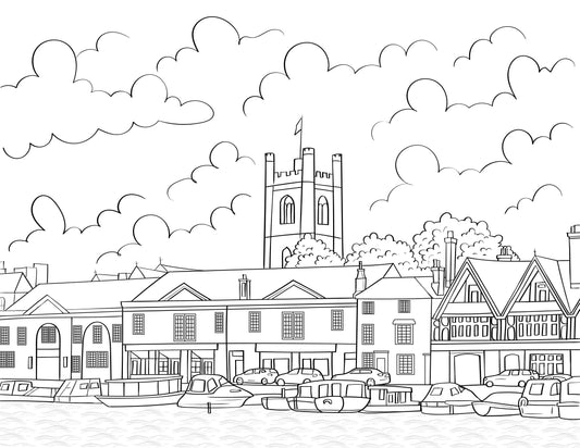 Henley On Thames Colouring Book (A4)