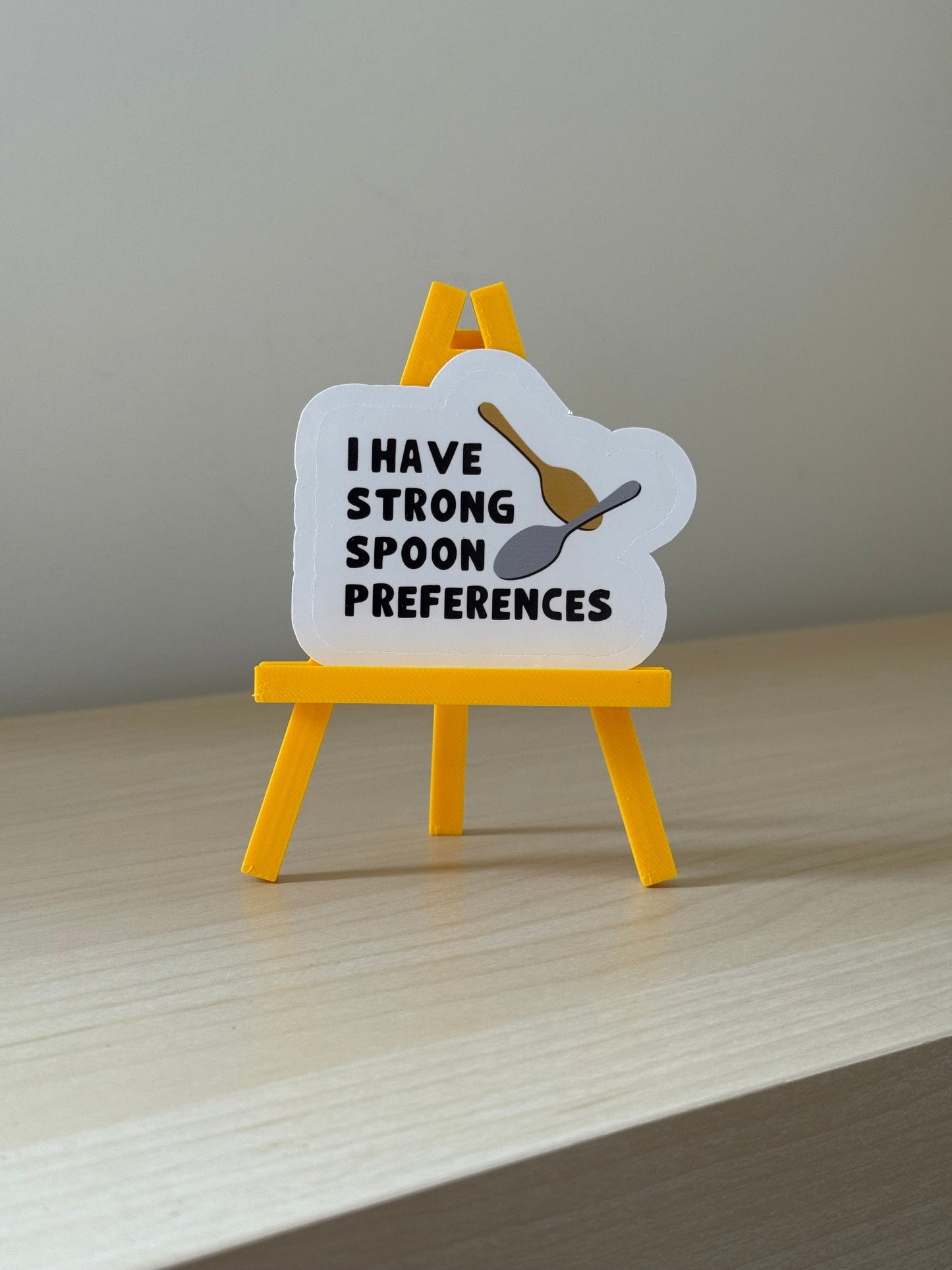 Strong Spoon Preferences Sticker | Not Made For This