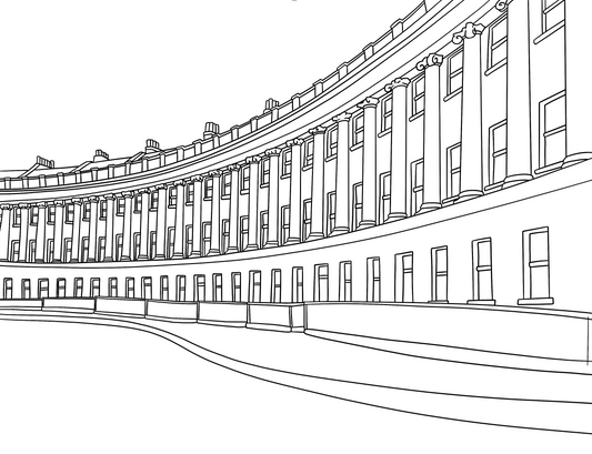 Bath Colouring Book (A4)