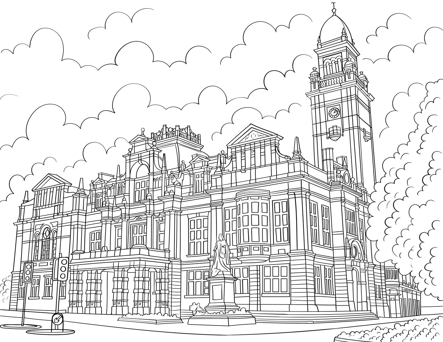 Leamington Spa Colouring Book (A4)