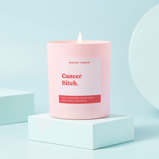 Cancer Birthday Gift Funny Zodiac Candle Cancer Bitch