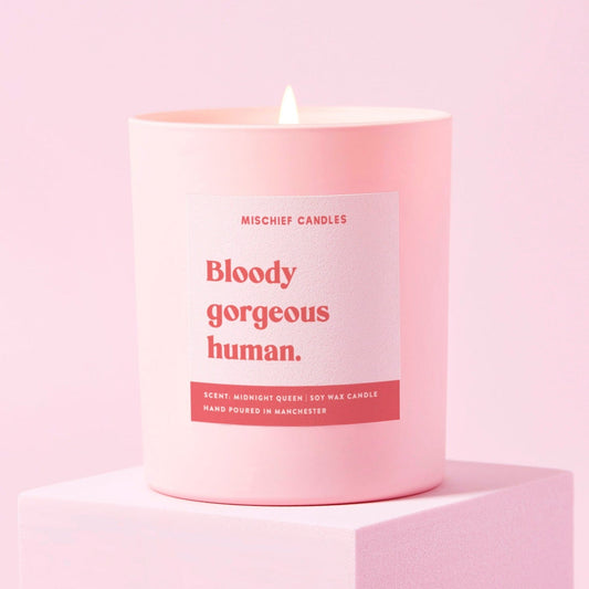 Friendship Gift Funny Gift For Her Candle Bloody Gorgeous Human