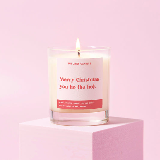 Funny Christmas Gift For Her Candle Ho Ho Ho
