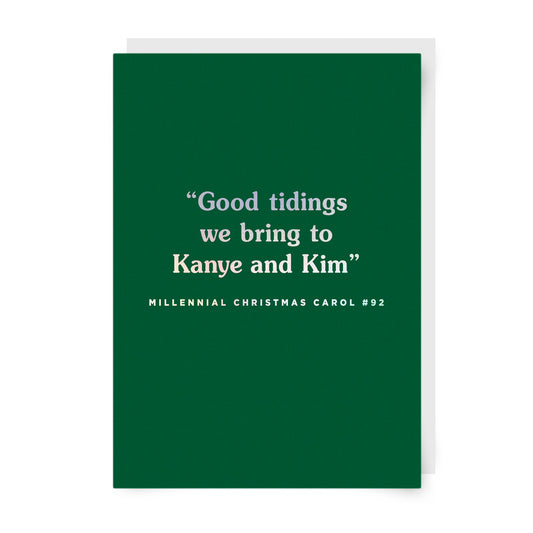 Good Tidings We Bring to Kanye and Kim Christmas Card