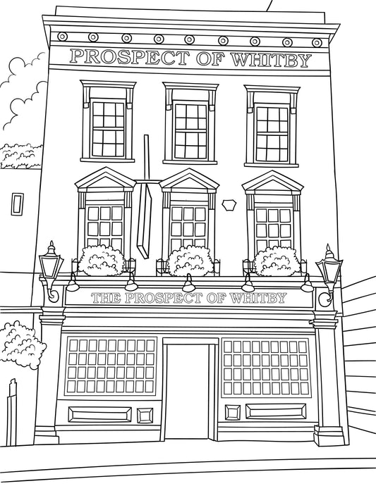 London Pubs Colouring Book (A4)