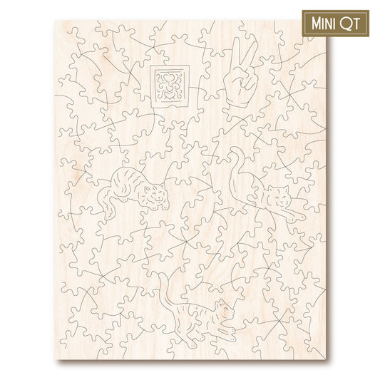 Blue Bedroom Cats MINI QT