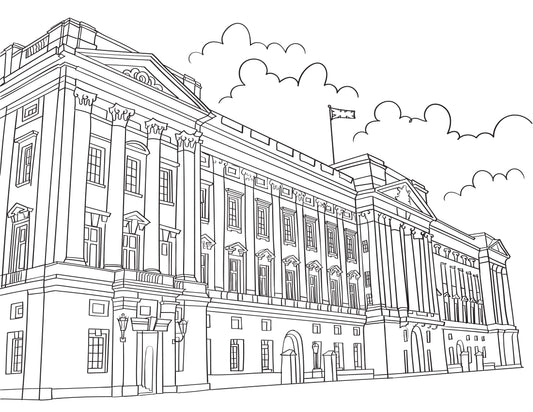 Royal Palaces Colouring Book (A4)