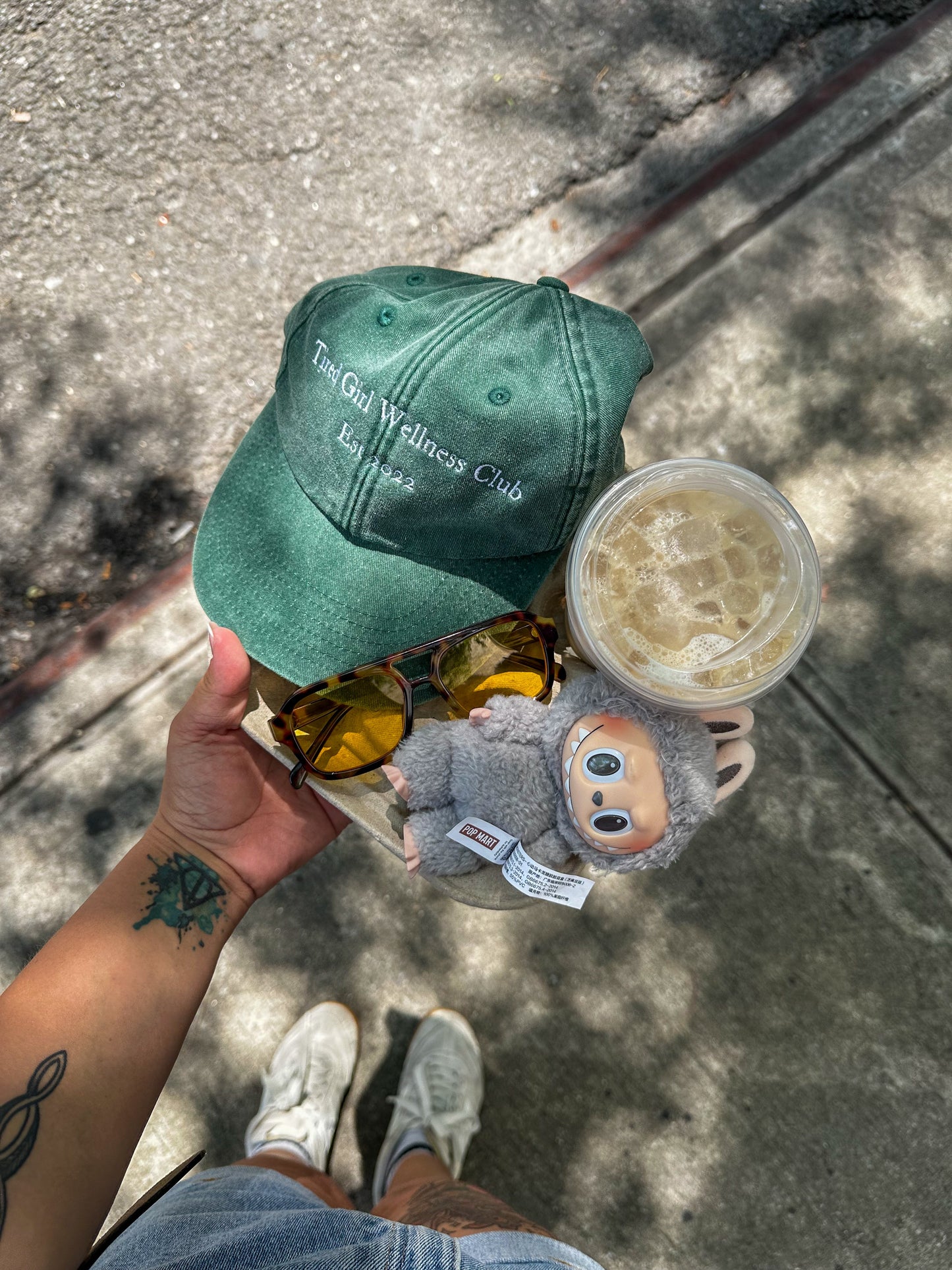 Tired Girl Wellness Club embroidered baseball cap