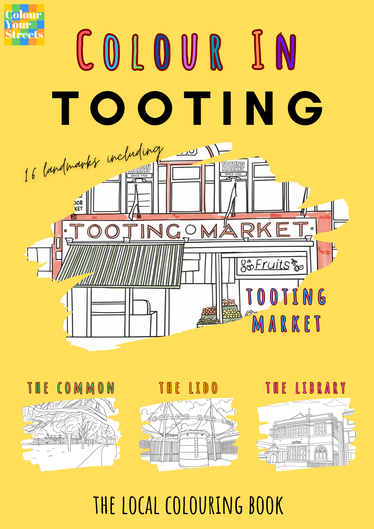 Tooting Colouring Book (A4)