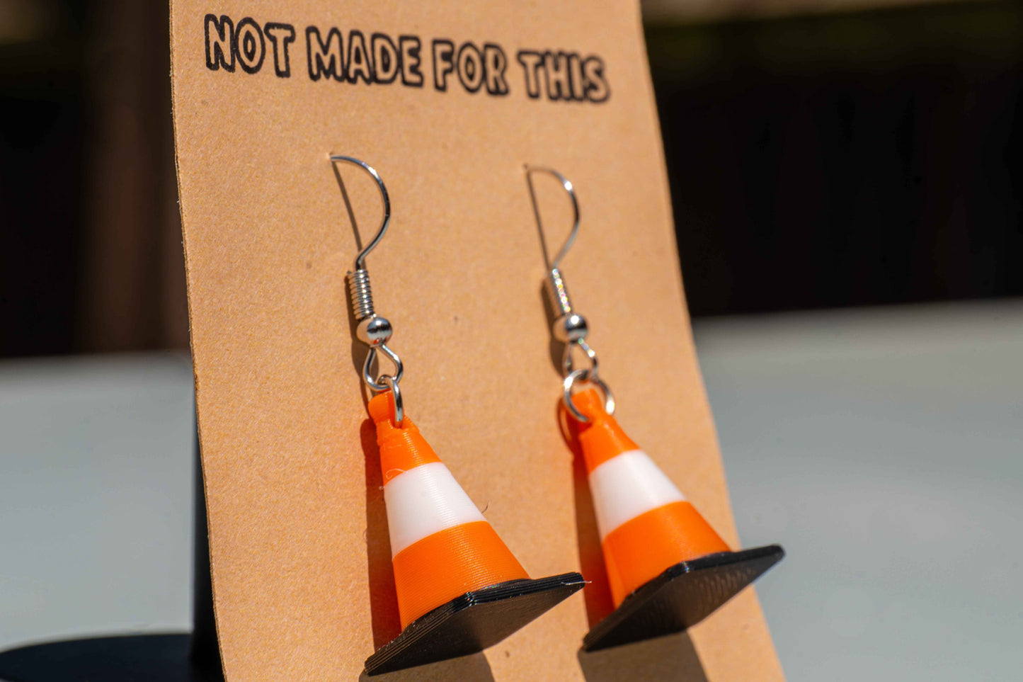 Traffic Cone Earrings