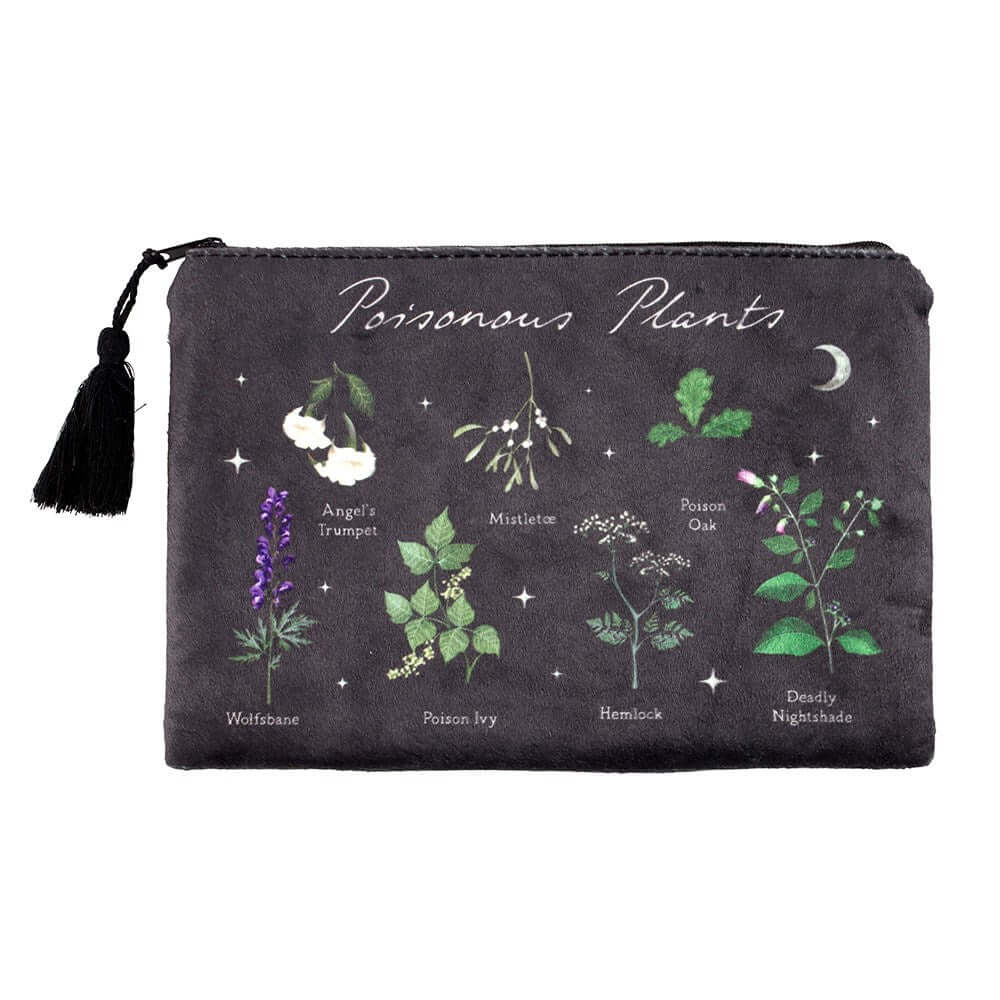 Gothic Gifts Poisonous Plants Makeup Bag