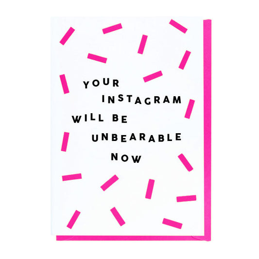 Your Instagram Will Be Unbearable Now - New Baby Card