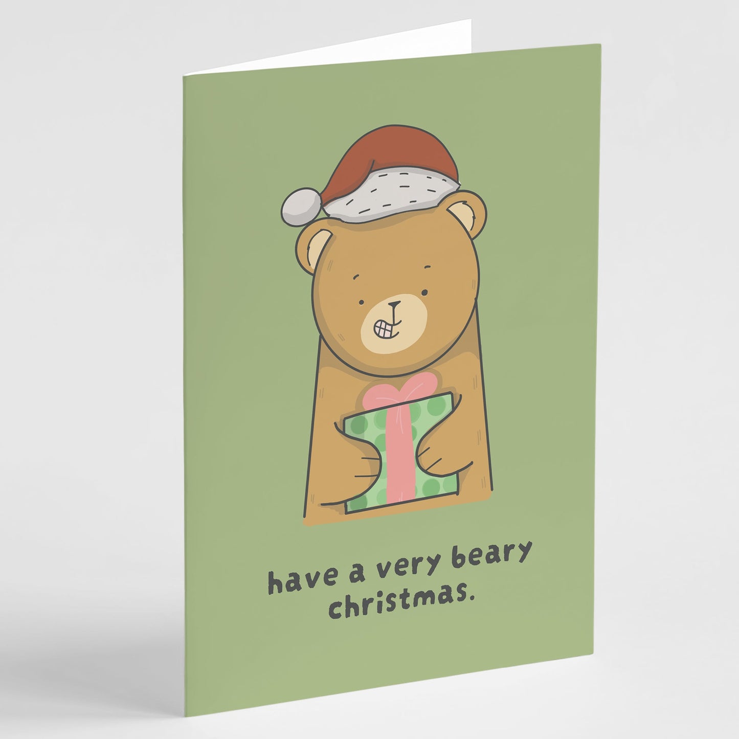 Beary Christmas - Cute Holiday Card