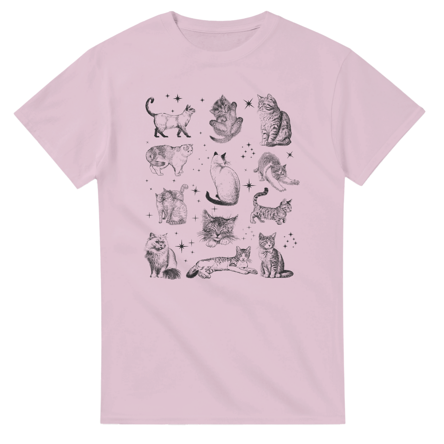 Magical Cats printed t-shirt