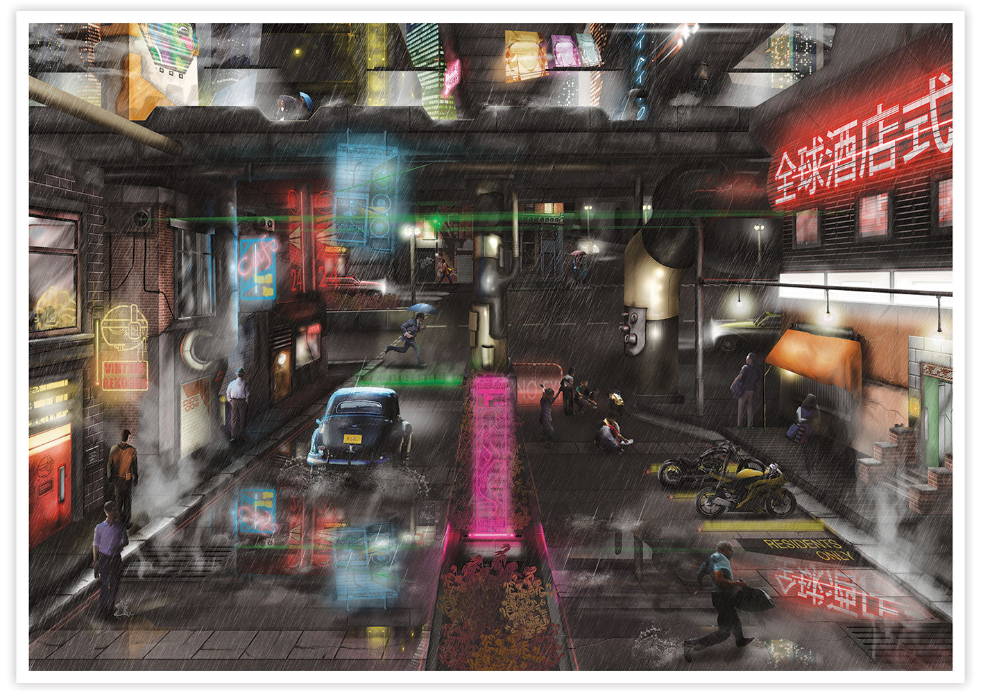 Dystopia Cyberpunk Wall Art