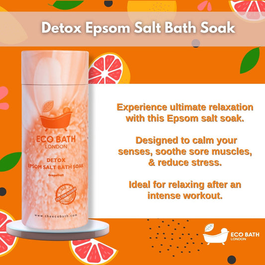 Eco Bath London Detox Epsom Salt Bath Soak - Tube