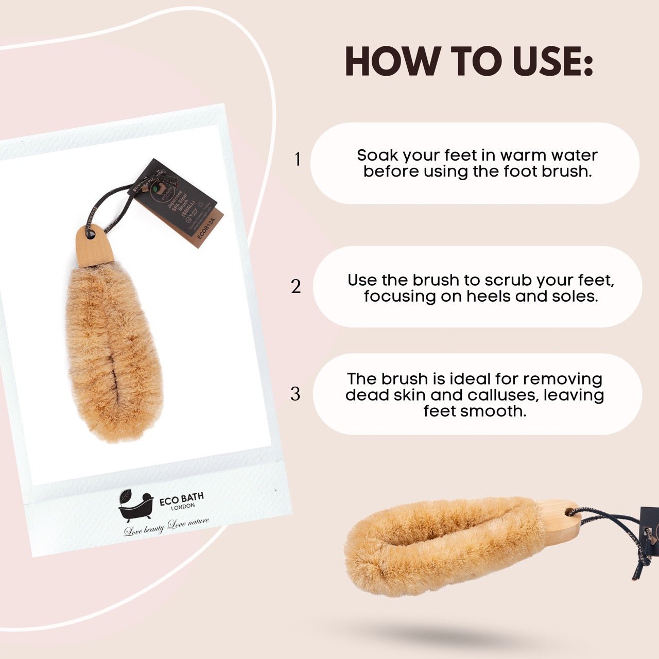 Japanese SPA Sisal Brush