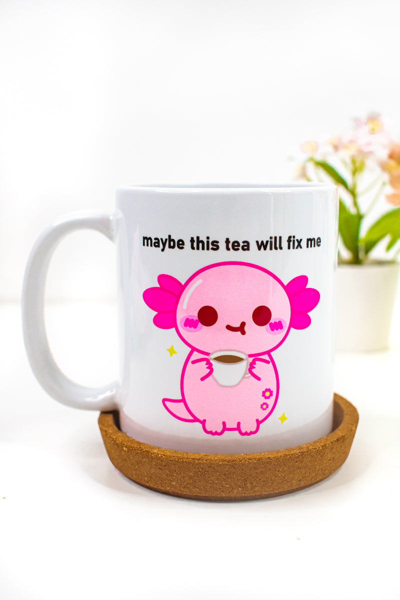 Maybe This Tea Will Fix Me Xoxi The Axolotl Mug