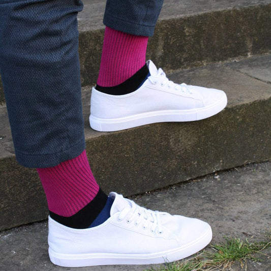 Rugby Stripe Bamboo Socks