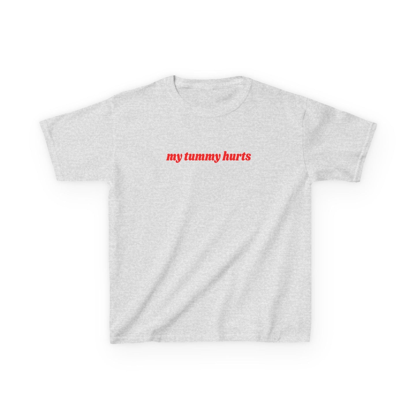 My Tummy Hurts embroidered baby tee