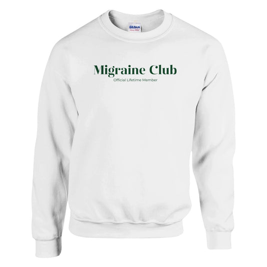 Migraine Club printed crewneck