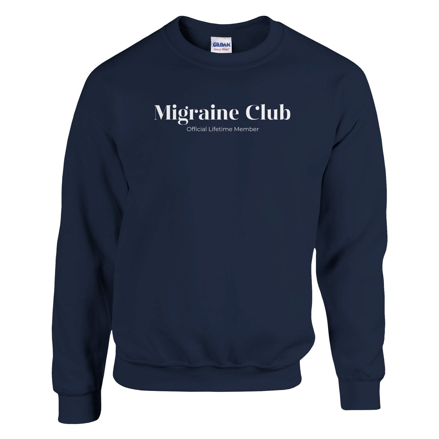 Migraine Club printed crewneck