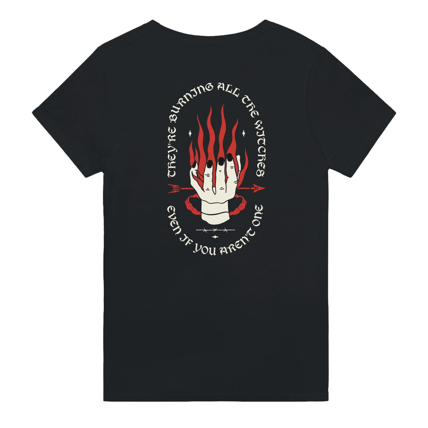 Burning All The Witches printed tee
