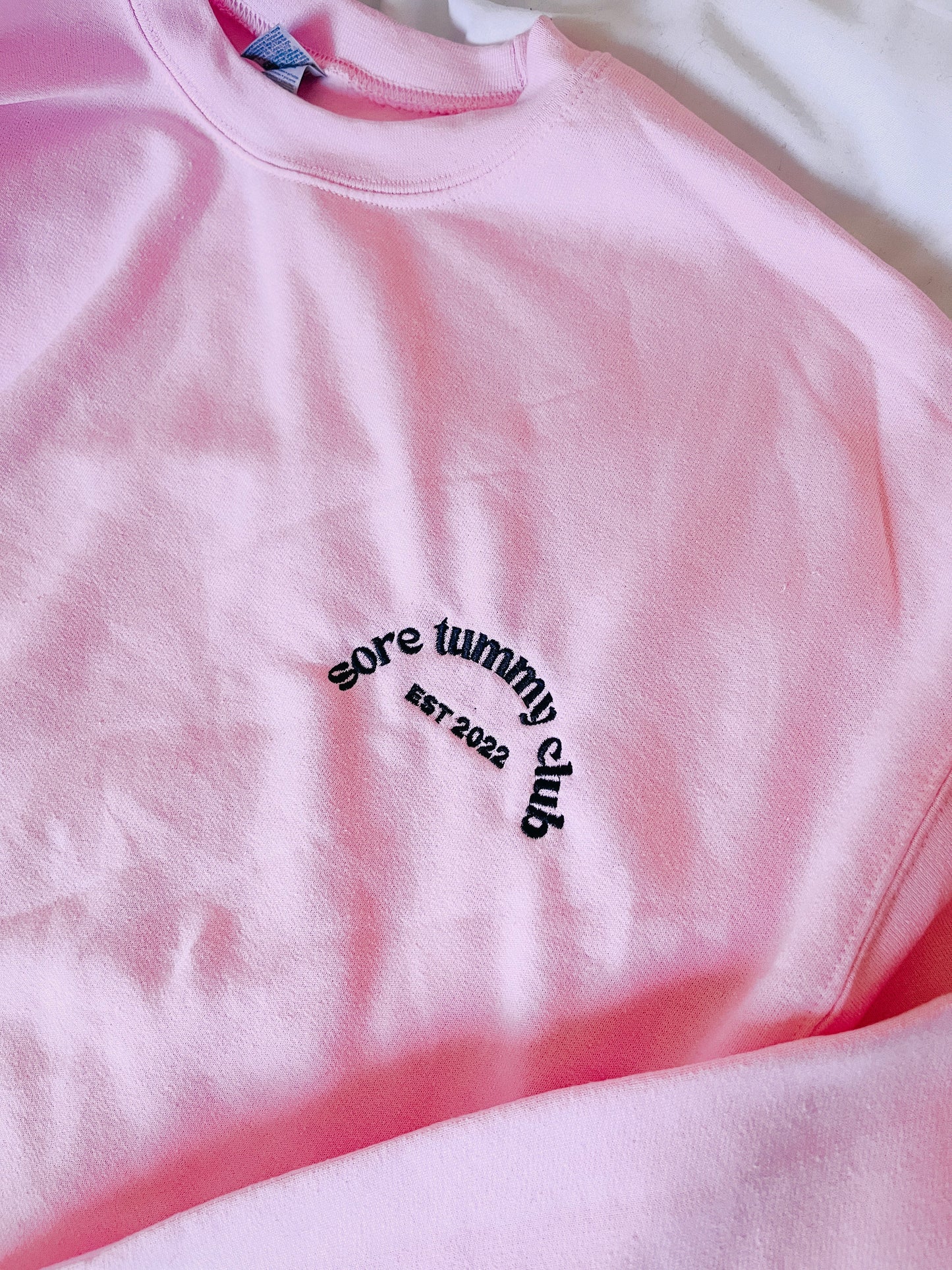Sore Tummy Club embroidered sweatshirt