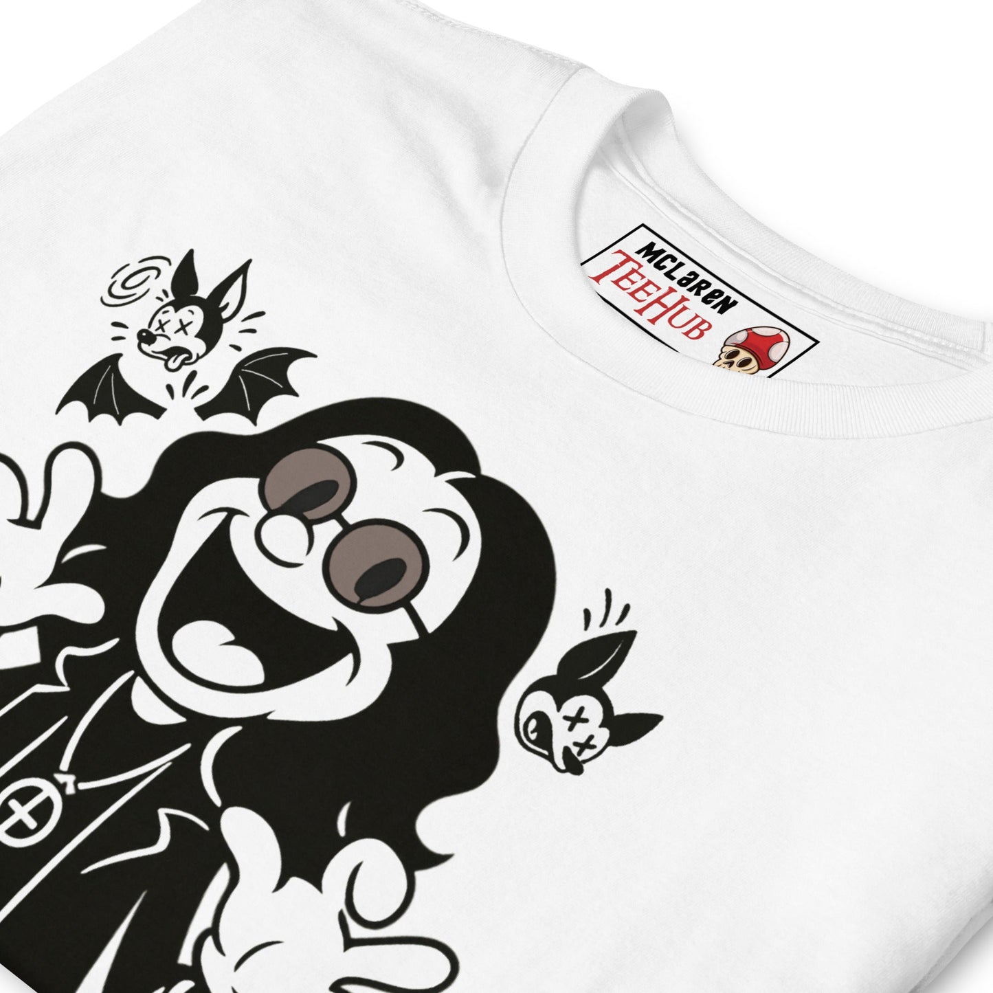 Cartoon Ozzy Osbourne Bat T-Shirt – Retro Rock Music Graphic Tee