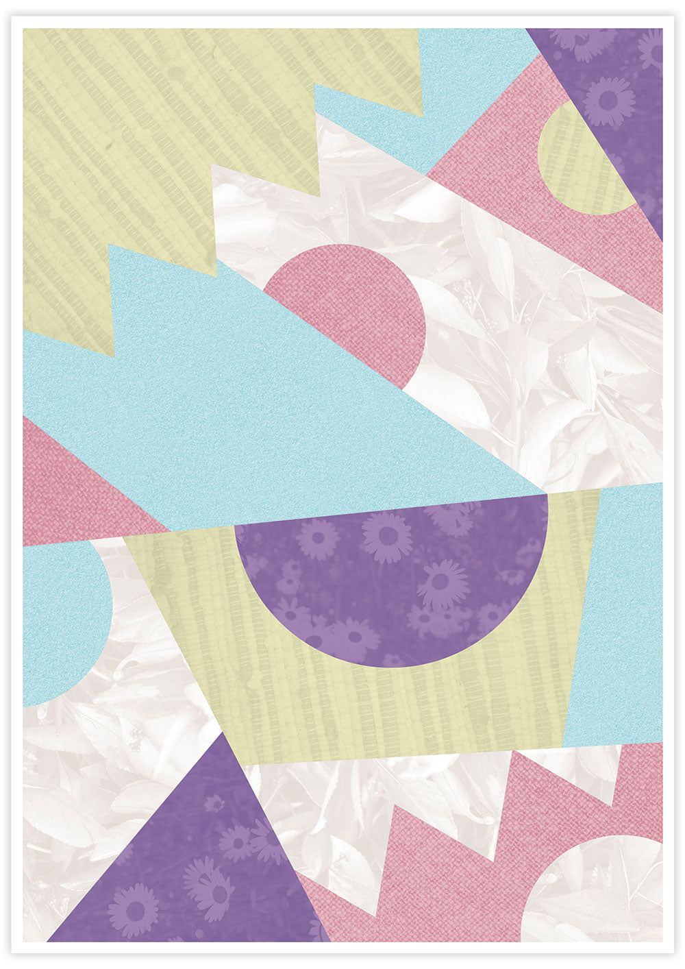 Zig Zag Pop Pastel Geometric Wall Art