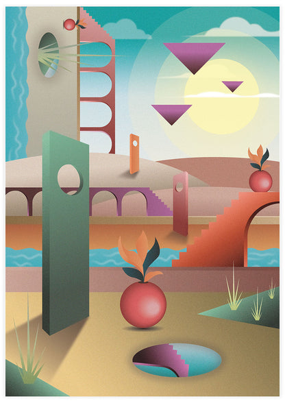 Warp Zone Surreal Art Print